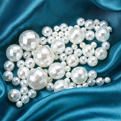White Acrylic Ball Beads