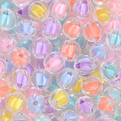 Acrylic Pumpkin Beads