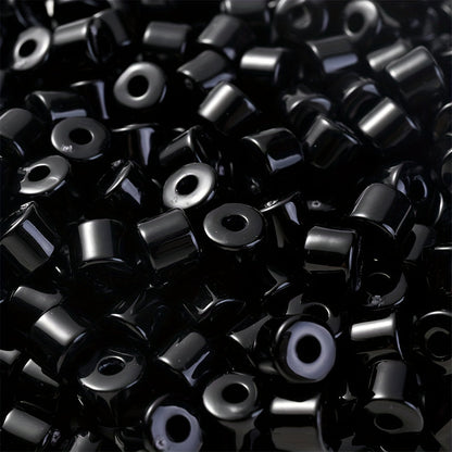 Cream Acrylic Tube Spacer Beads