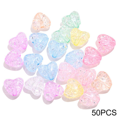 Acrylic Popped Crystal Love Beads