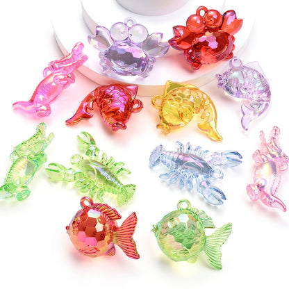 Ocean Animal Acrylic Pendant Set