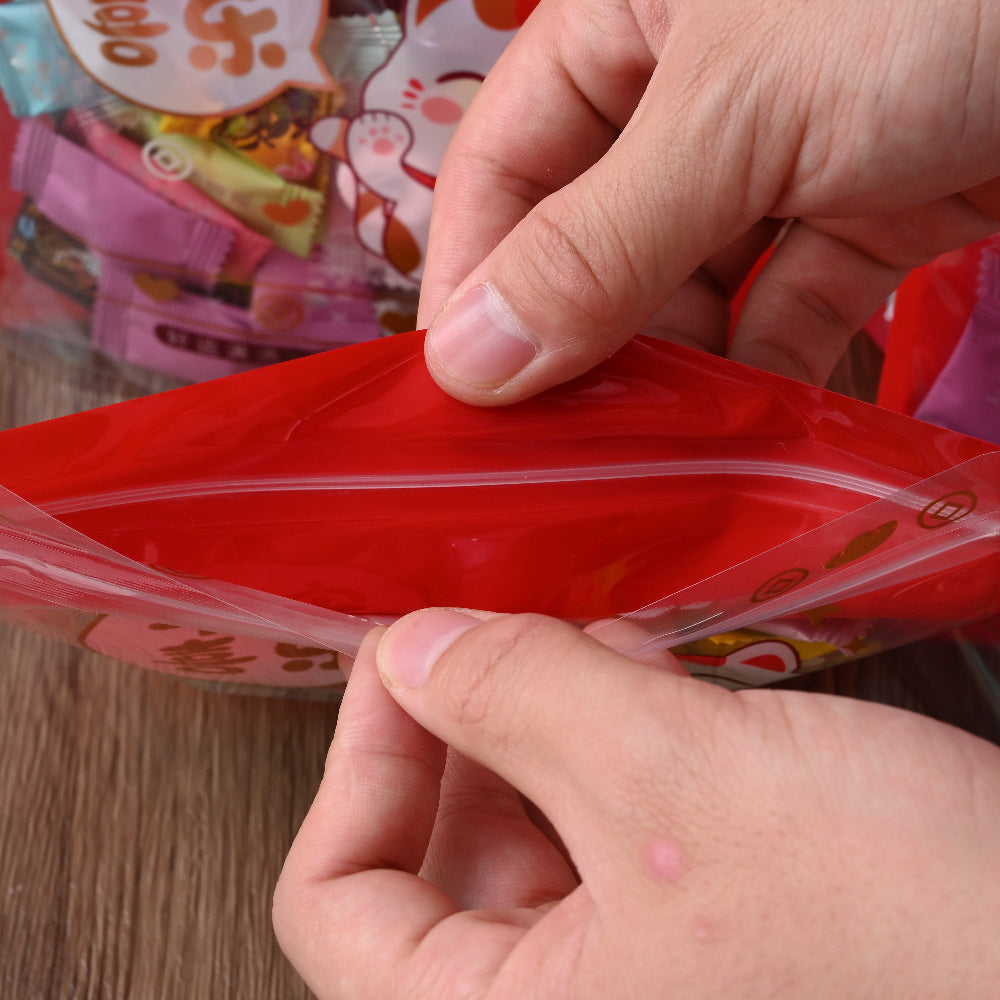 10-Piece Happy Lucky Cat Plastic Gift Bags