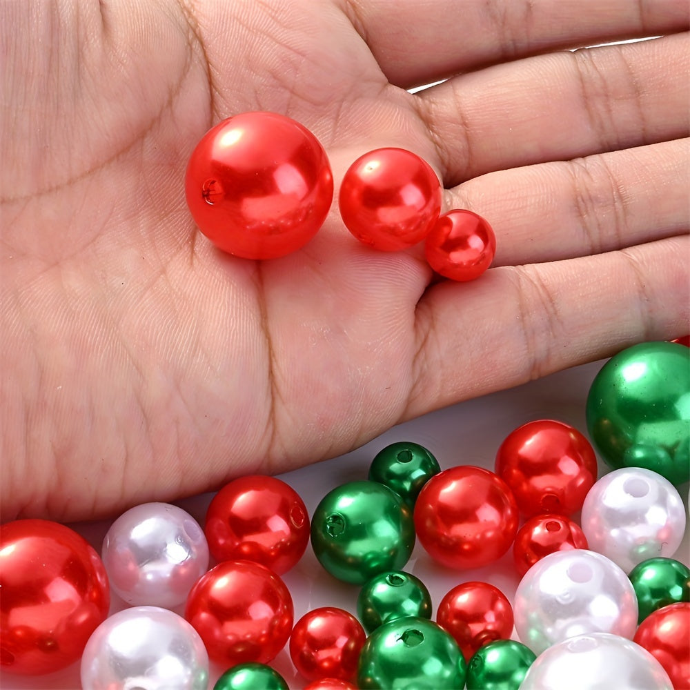 Christmas Acrylic Round Beads