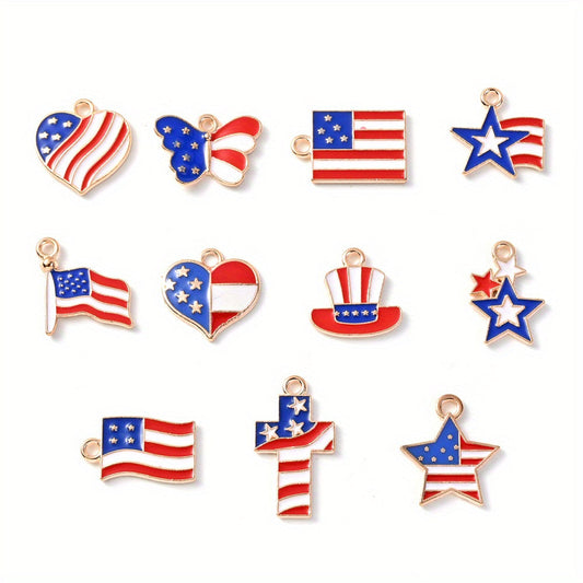 Independence Day Alloy Pendant Charms
