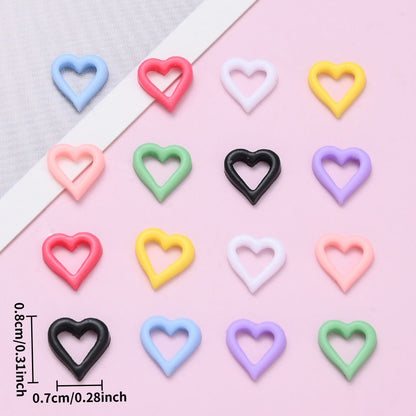 Hollow Love Resin Patches
