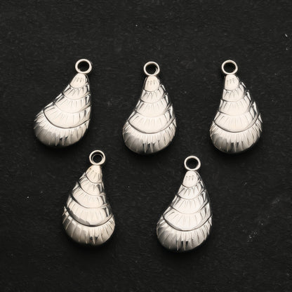 20/50PCS Gold & Silver CCB Seashell Pendant Charms