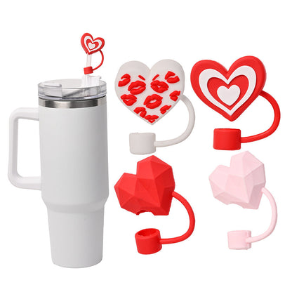 29x34 mm PVC Love Straw Caps