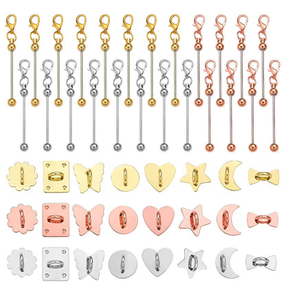 DIY Keychain Making Kit with Flatback Charms