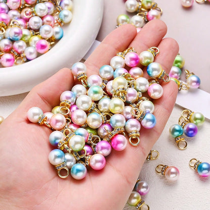 20-Piece 10 mm Iridescent Mermaid Bead Set