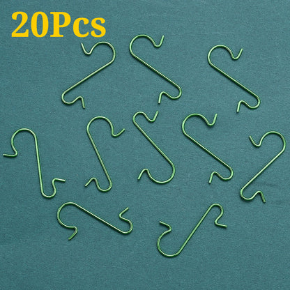 20PCS 30mm Christmas Ornament Hanging Hooks