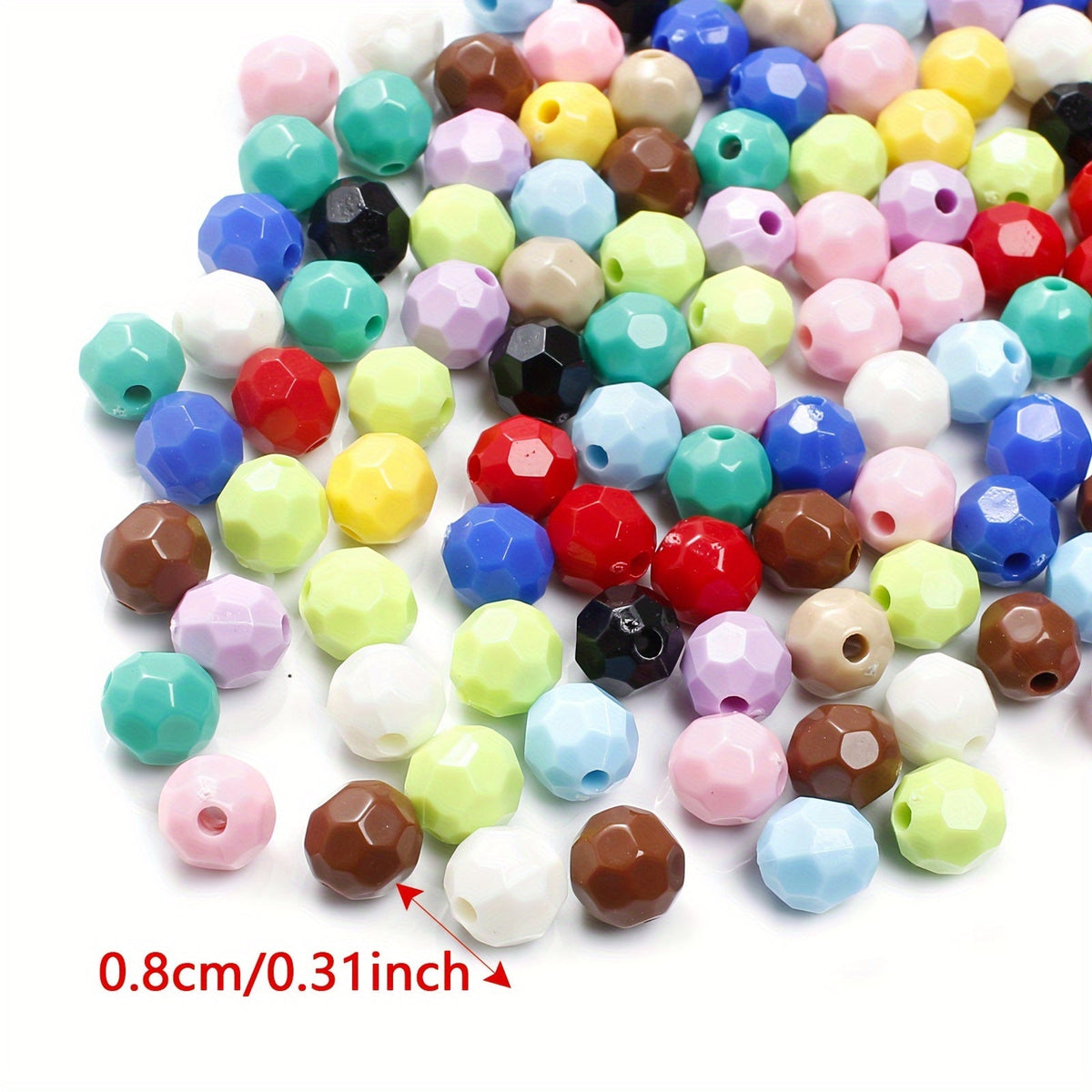 Luminous Multilateral Ball Acrylic Beads