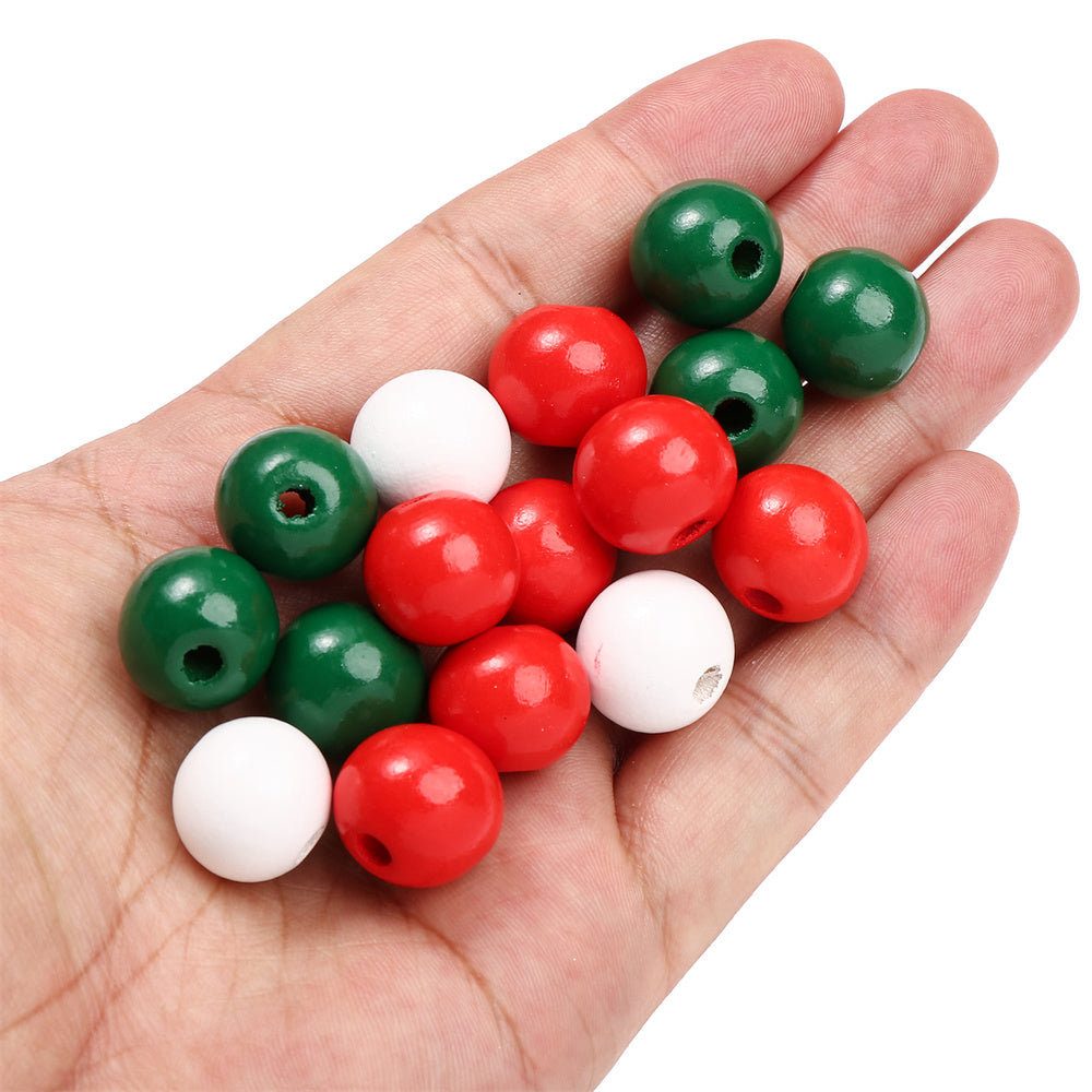 Mixed Color Round Wooden Beads