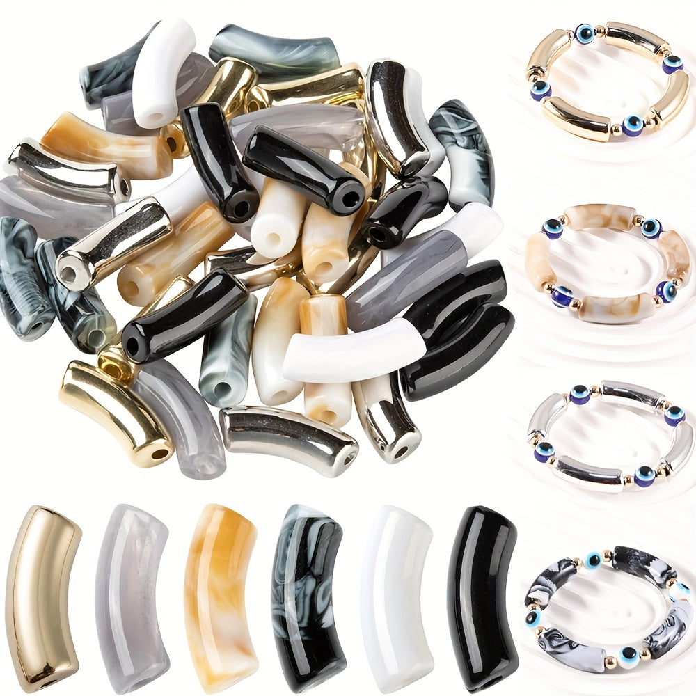 Acrylic Elbow Beads