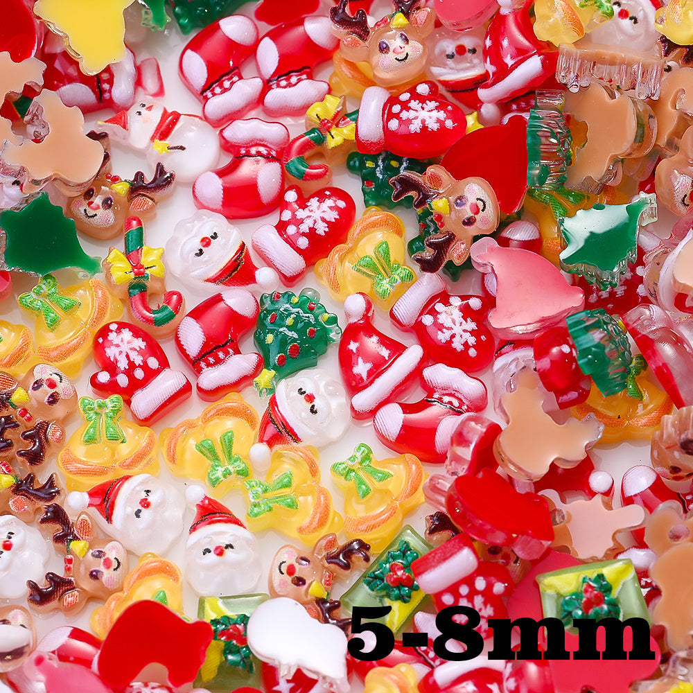 Christmas Resin Flatback Embellishments
