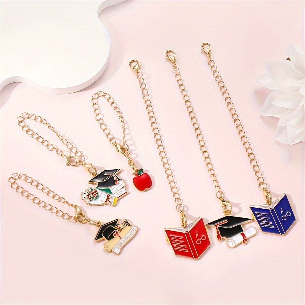 1PC Doctor Hat, Book & Apple Pendant Chain