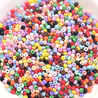 4 mm Multicolor Glass Abacus Seed Beads