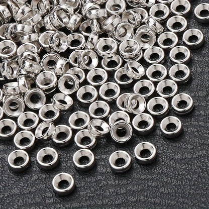 100PCS 7mm Large Hole Round Plastic Bead Set