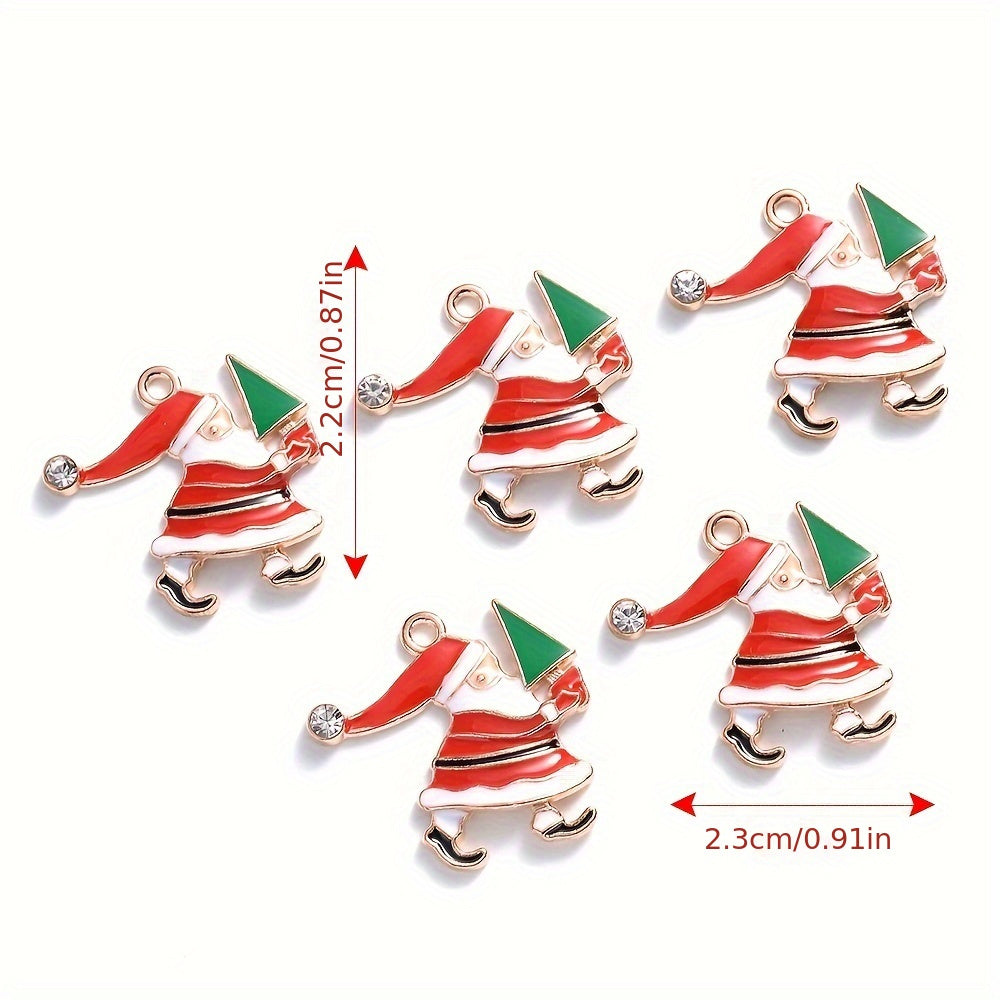 Mixed Metal Christmas Pendants