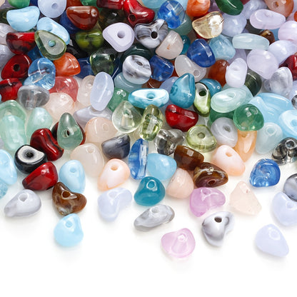 Mixed Color Irregular Acrylic Loose Beads