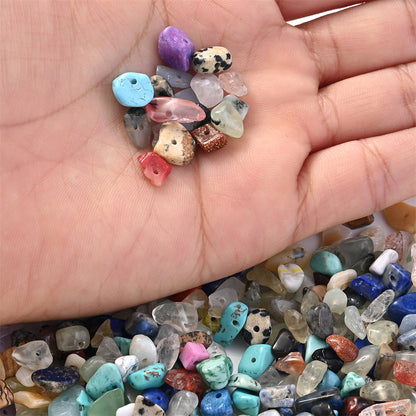 500-Piece 5-8 mm Mixed Irregular Natural Stone Chip Beads