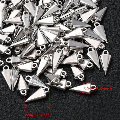 Gold & Silver CCB Plastic Pendants