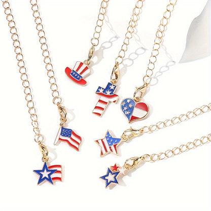 1SET Mixed Shape Pendant Chain Set