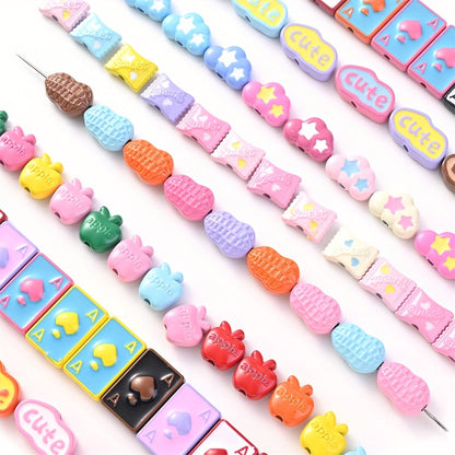 5/10PCS Mixed Shape Metal Bead Set