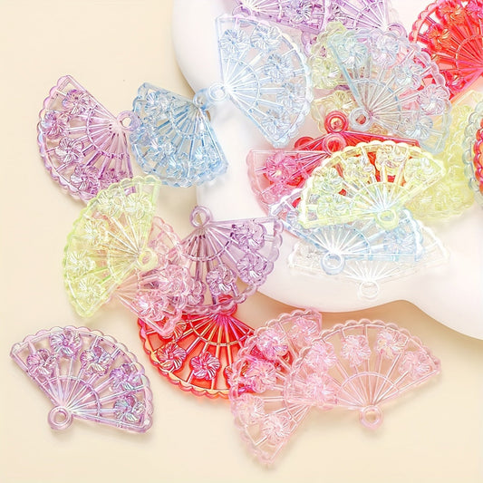Fan Shaped Acrylic Pendants