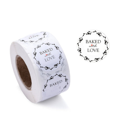 500PCS Thank You Self-Adhesive Sticker Roll