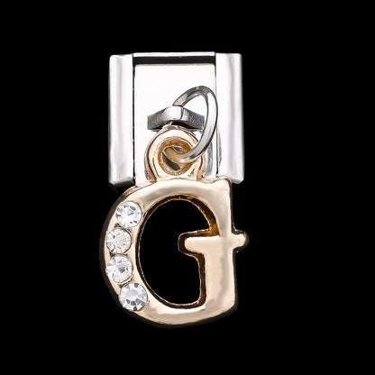 1PC Rhinestone A-Z Letter Modular Bracelet Charm Set