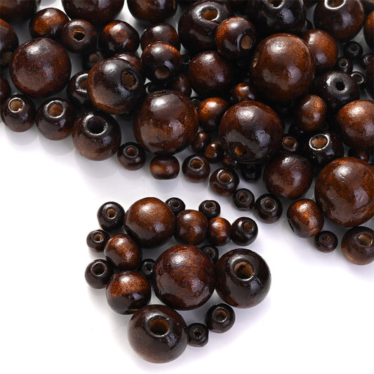 Brown Natural Wood Beads