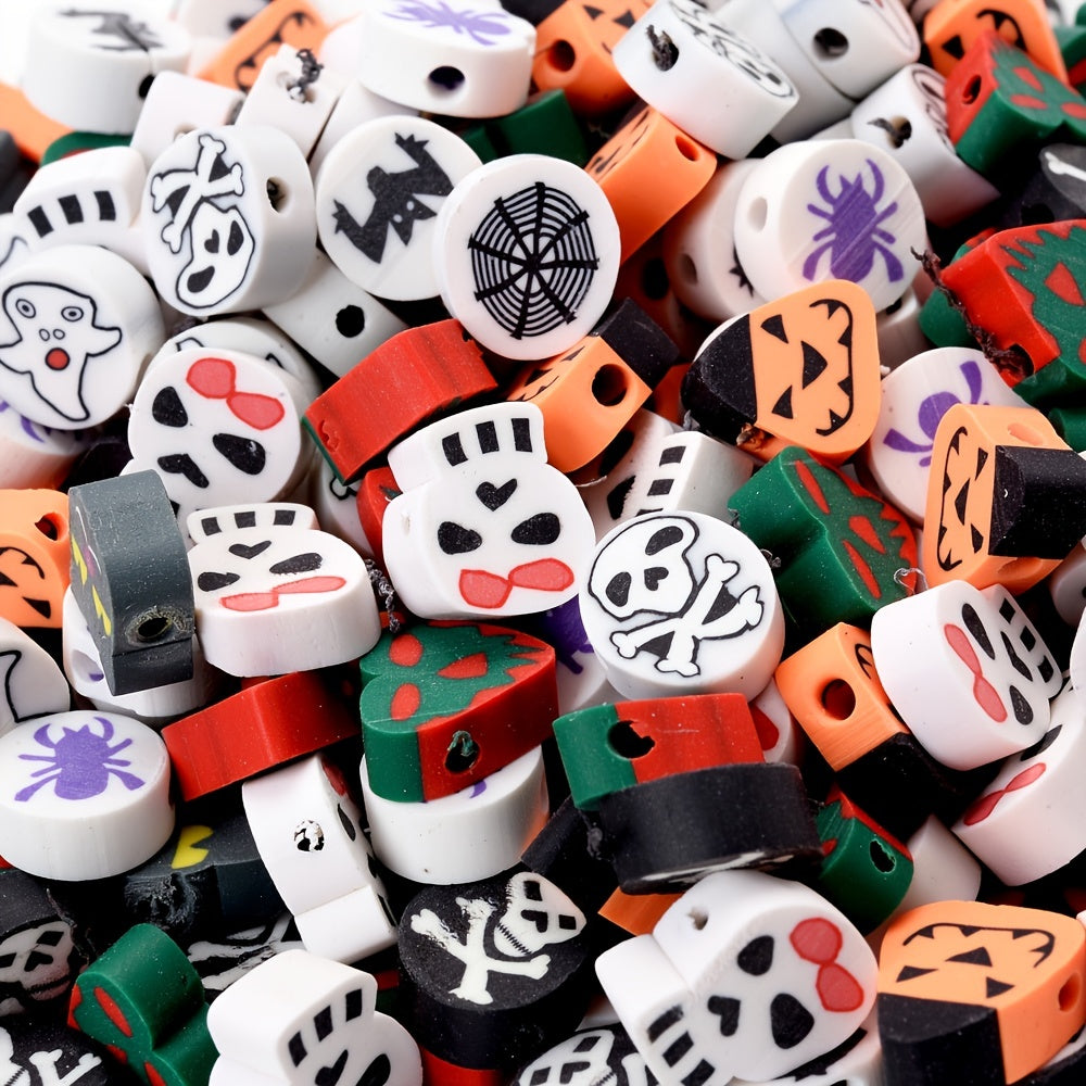 Halloween Polymer Clay Beads Set