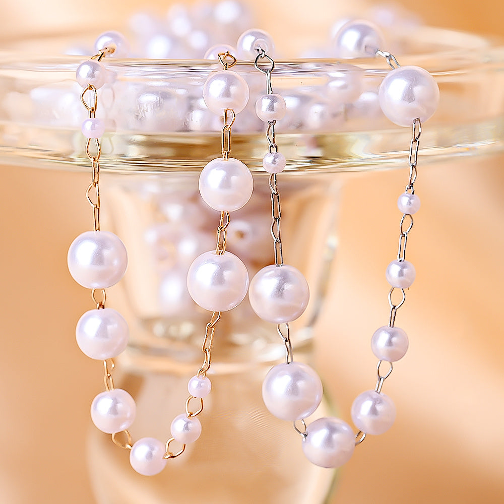 Imitation Pearl Strand Chain