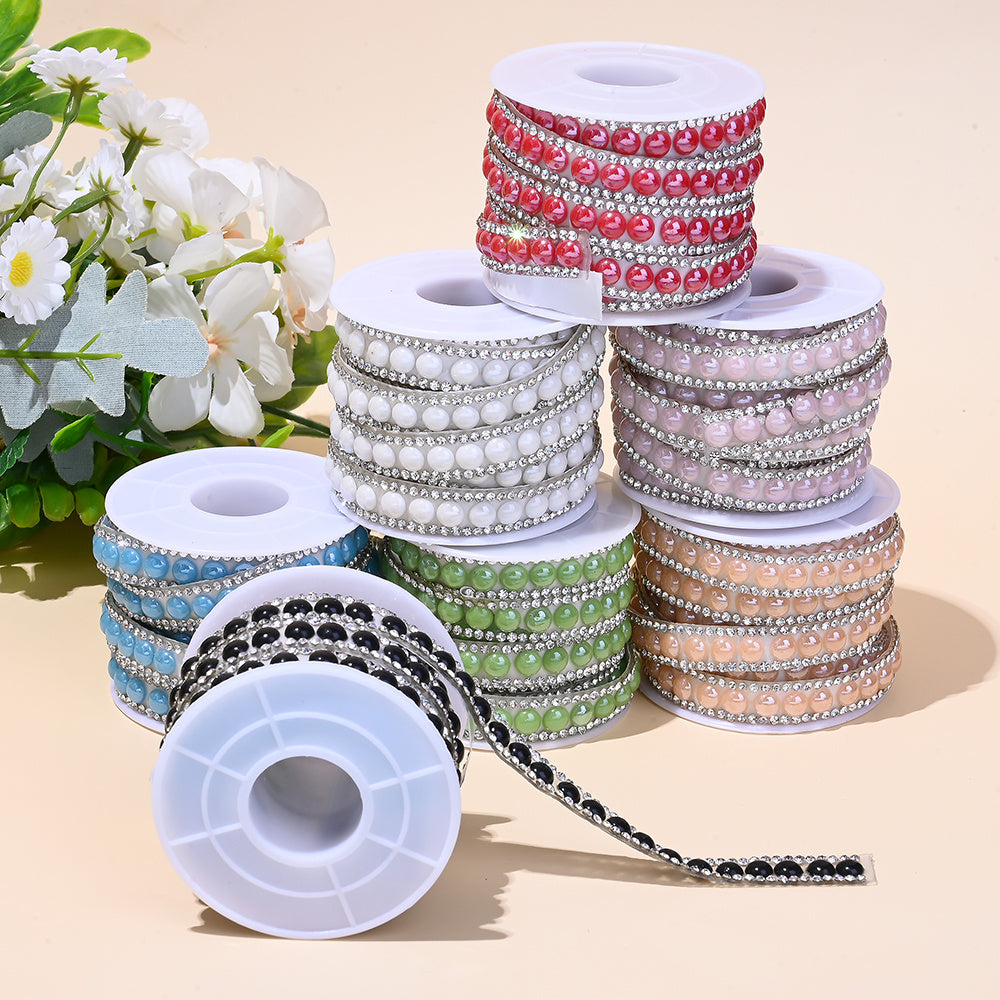 Ceramic Self-Adhesive Rhinestone Sticker Roll