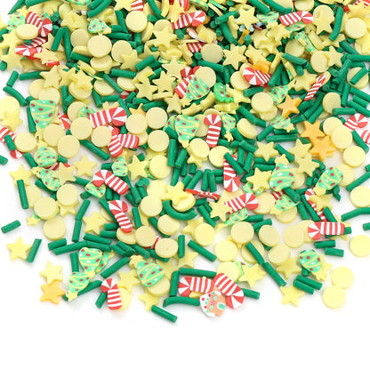 Christmas Polymer Clay Spacer Beads