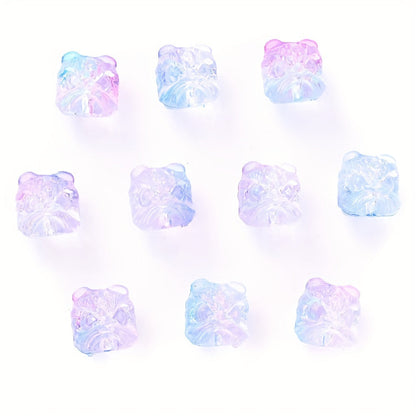 Multi Color Lion Head Acrylic Beads
