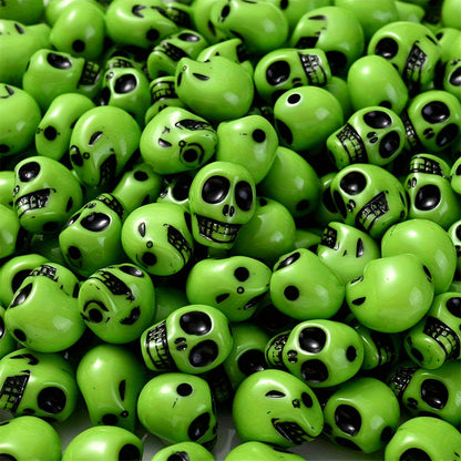 Halloween Skull Acrylic Beads