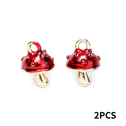 Alloy Mushroom Pendants