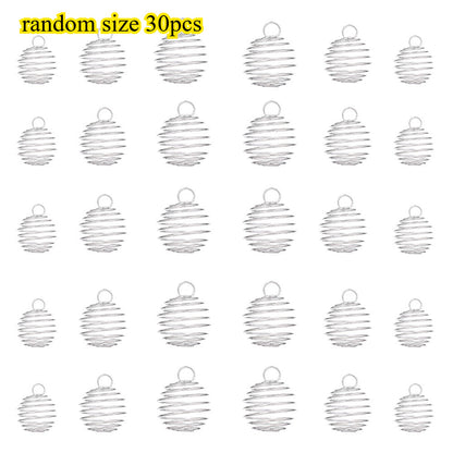 Random Spiral Bead Cages Pendants Holders