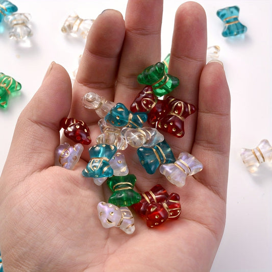 20PCS 15×17mm Colorful Bear Acrylic Spacer Beads