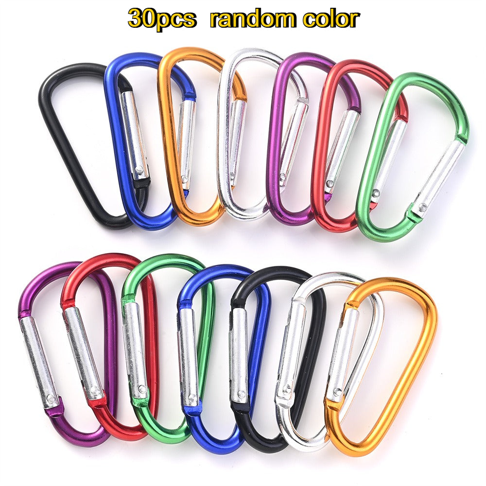 5/30/100-Piece 45x24 mm Mixed Color Aluminum Alloy Keychains