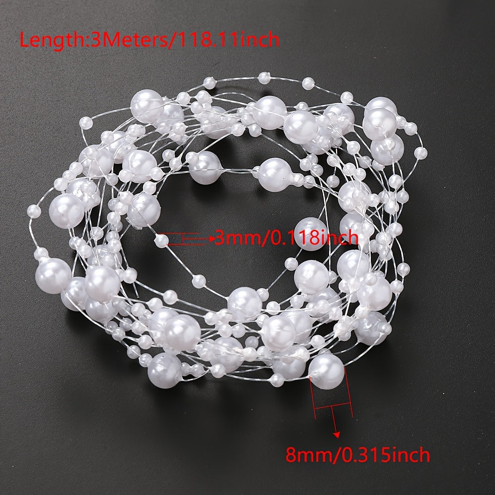 118.11 Inch Acrylic Round Bead Chain