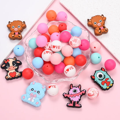Pink Silicone Bead Jewelry Kit