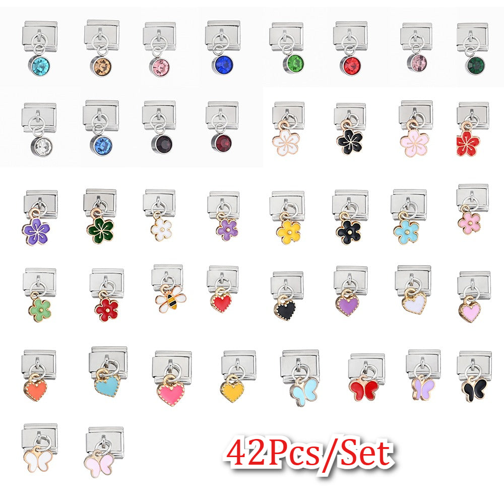 Mixed Style Stainless Steel Modular Charms