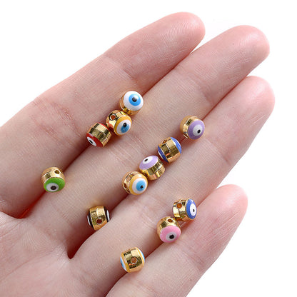 Devil's Eye Alloy Spacer Beads