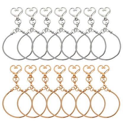 Blank Beadable Keychain Set