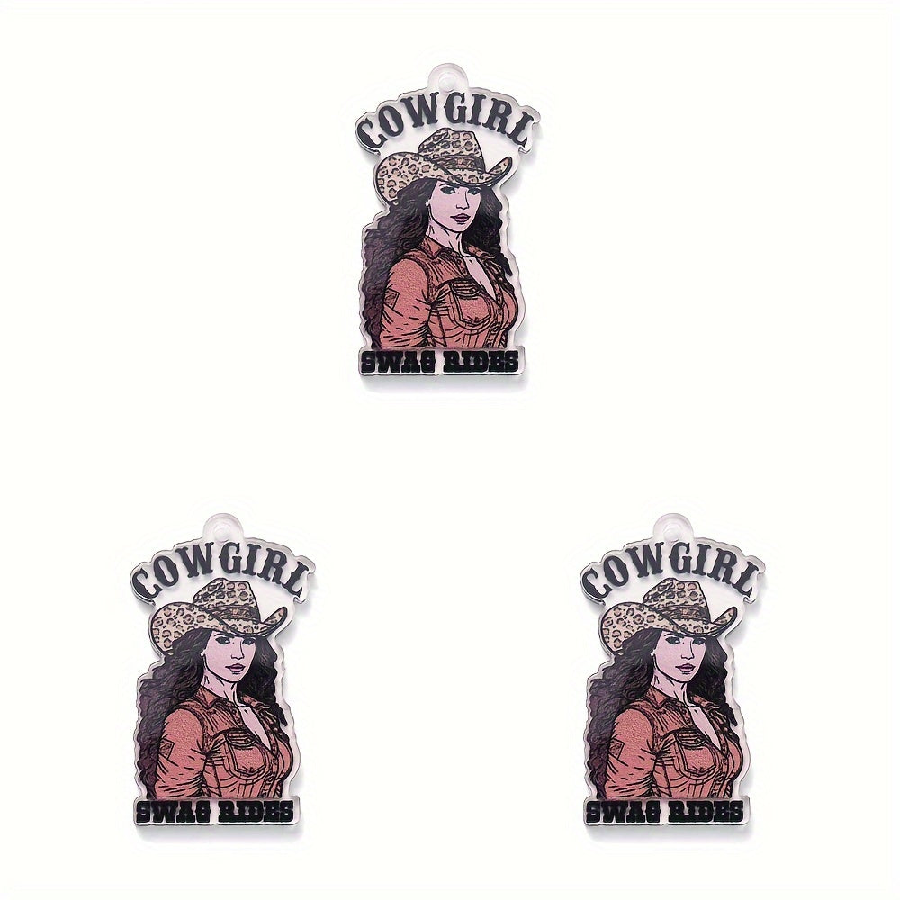 Cowboy Series Acrylic Charms