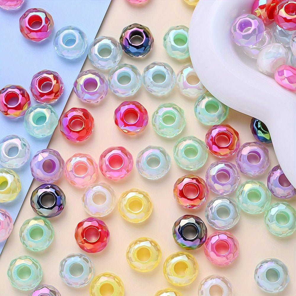 Cut Sugar Heart Acrylic Beads