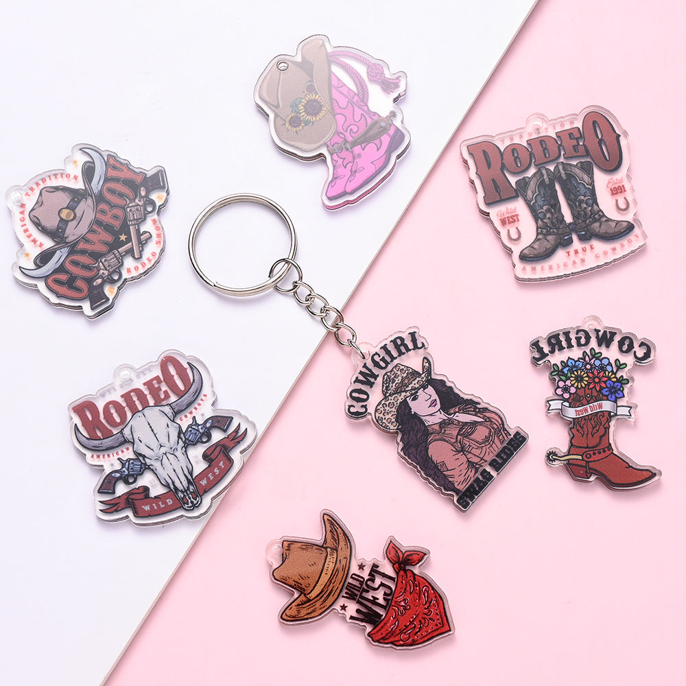 Cowboy Series Acrylic Charms