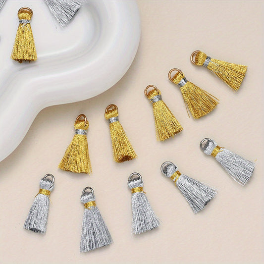 Golden Silver Tassels